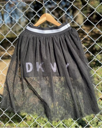 Sukně dětská DKNY černá s nápisem